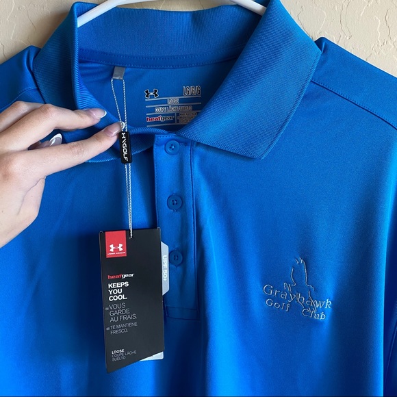 NWT Blue Grawyhawk Golf Club Polo - Picture 2 of 3